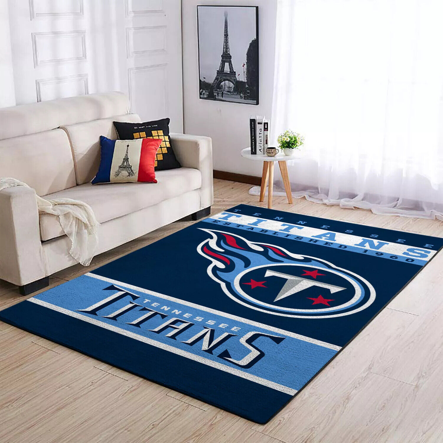 Tennessee Titans Anti-Skid Area Rugs Fans Living Room Bedroom Floor Mats Carpets Ograniczona SPRZEDAŻ, bardzo popularna