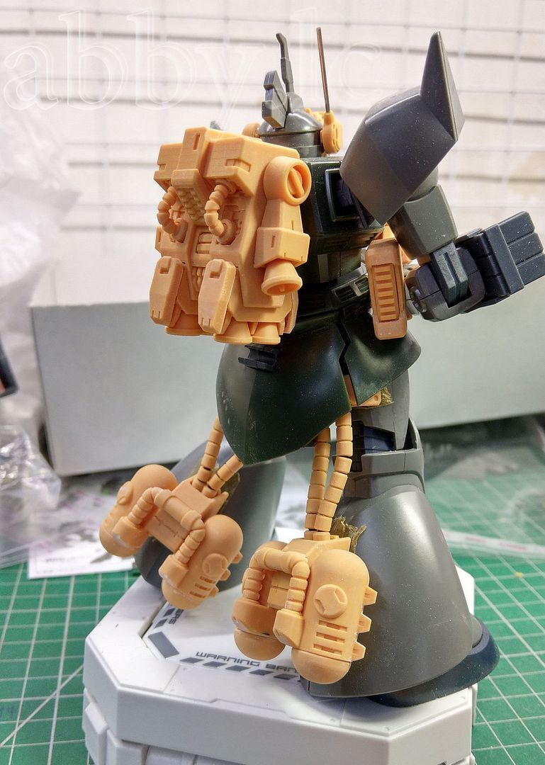 for HG 1/144 Gelgoog Cannon Beam Sniper Rifle Fuel Tank Backpack 
