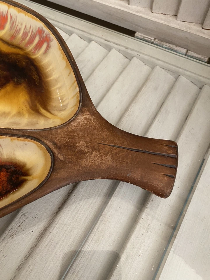 Treasure Craft Leaf Divided Serving Tray Vintage 1963 Made in the USA - Image 2 of 4