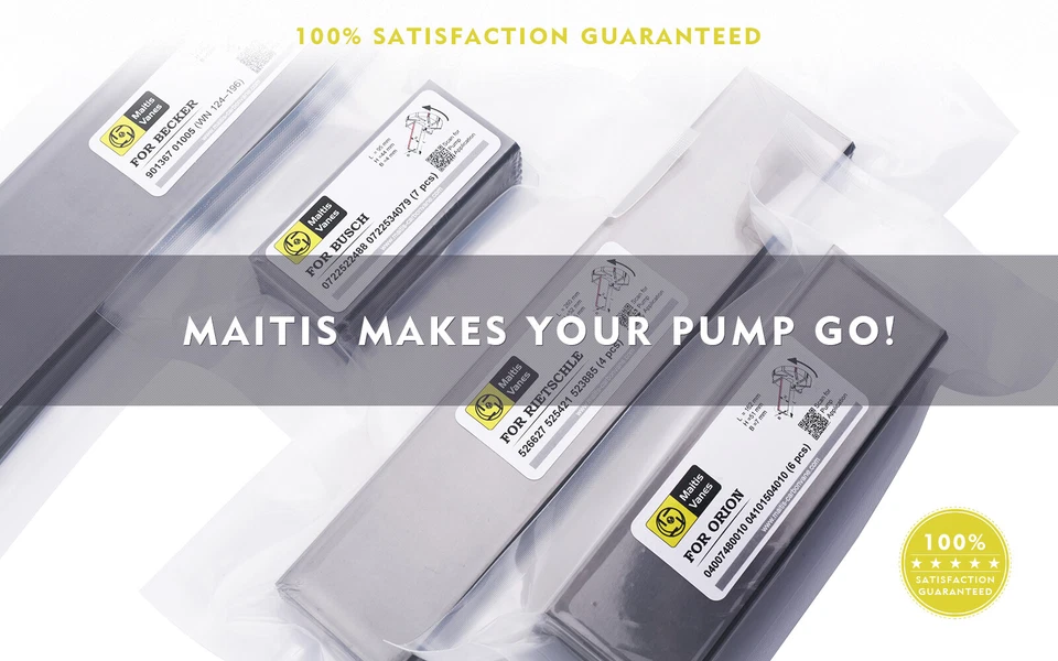 6pcs Carbon Vane 523889 525351 525977 for Rietschle Pump DTA100 KTA100 215*52*5 - Image 2 of 4