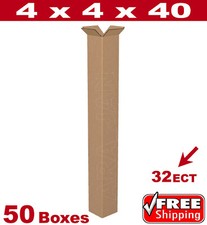50 - 4x4x40 Cardboard Mailing Packing Shipping Box Golf Club Corrugated Carton