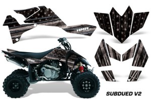 Kit D'autocollants Graphiques Orange Pour Suzuki LTR 450 (2006-2014) - Vinyle Haute Définition