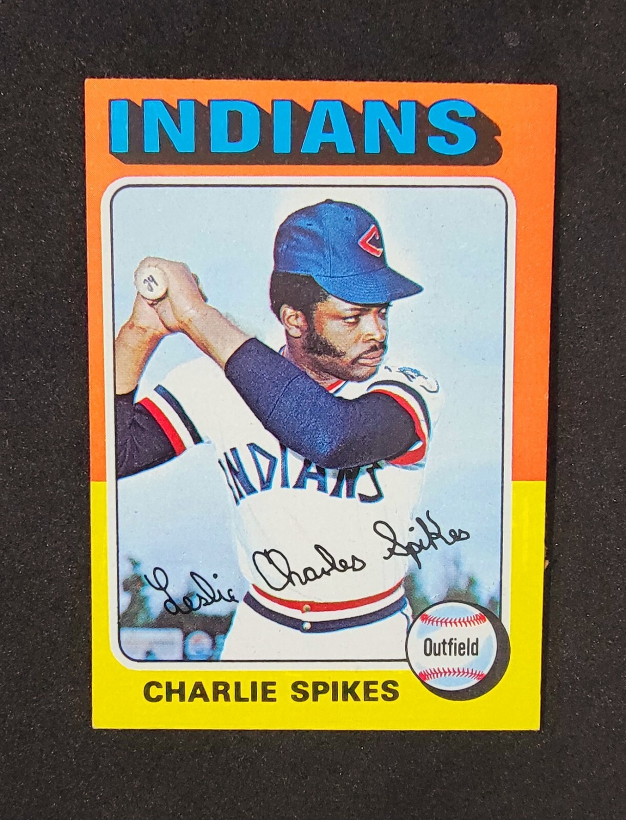 1975 Topps Mini Set-Break #135 Charlie Spikes NR-MINT