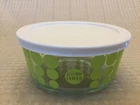 Pyrex 1915 100th Anniversary Green Polka Dot 1 Qt Storage Bowl Limited Edition