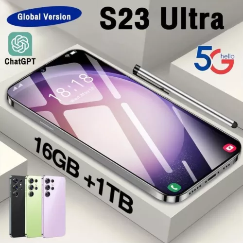 7.3" Unlocked S23Ultra 4G 5G Smartphone Android 16GB+1TB Dual SIM Mobile Phones- - Picture 2 of 27