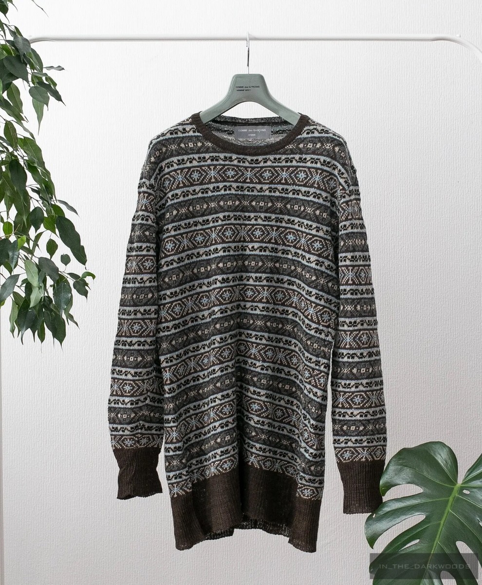 Comme des Garcons Homme linen/wool blend knit, 1998 spring/summer