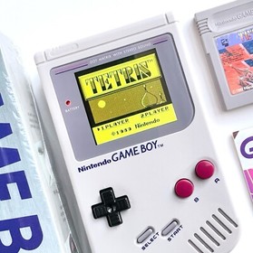 ⭐️NEW CUSTOM BACKLIT GREY NINTENDO GAMEBOY ORIGINAL GAME BOY DMG IPS BACKLIGHT