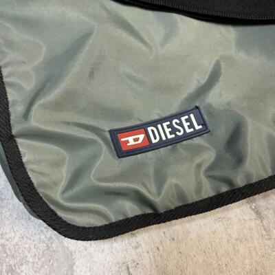 Diesel Men Vintage 90S Archive 2Way Nylon Bag Khaki Black Diesel Men Vintage 90S Archive 2Way Nylon Bag Khaki Black