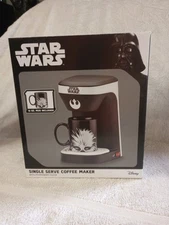 Star Wars Series 1 Cup Black Coffee Maker Machine With Chewbacca Mug And Filter