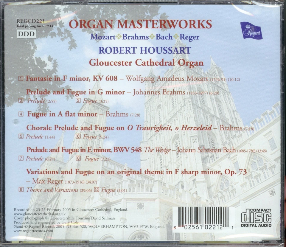 ROBERT HOUSSART - Organ Masterworks CD [STILL SEALED] Gloucester Cathedral Organ - Image 2 of 2