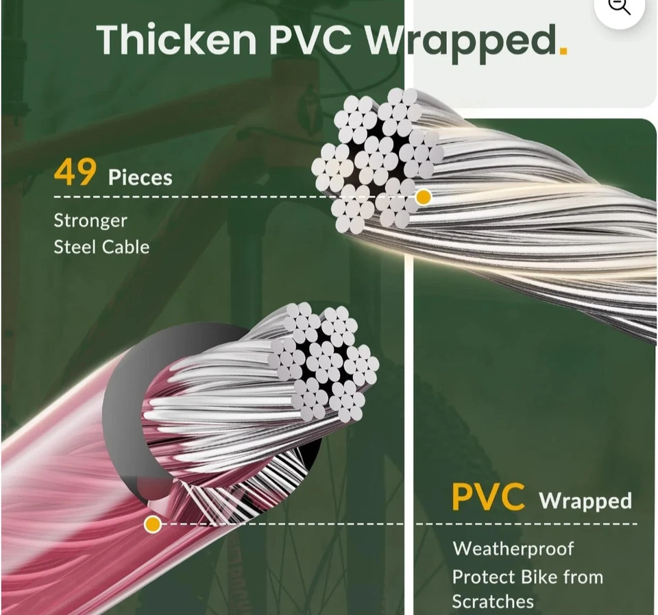 Super Tough Combination Lock for Bicycle Lock Up Bike Lock - Image 4 of 4