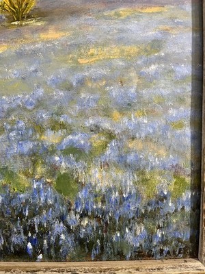 Vintage Original Artist Signed Landscape Oil Painting of Texas
