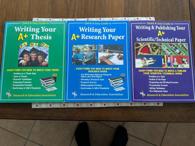 Writing a Research A+ Paper: drei bücher für MASTER/Promotionslevel