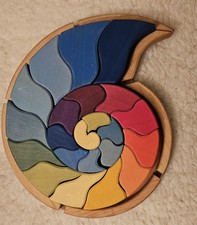 Grimm's Holzrahmenpuzzle Regenbogenschlange