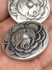 Rose Medallion Style Pendant/earrings West Germany(?) Large Pendant Vintage 18”  — photo 9