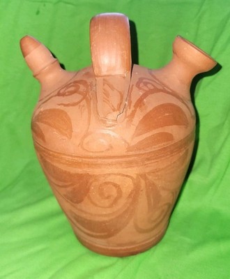 Botijo Spanisch Terracotta Wasser/Öl KRUG Bottle Vintage Handmade