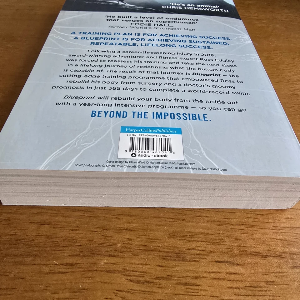 Blueprint By Ross Edgley Paperback Book Health Exercise Program Extreme Sports - Image 3 of 4