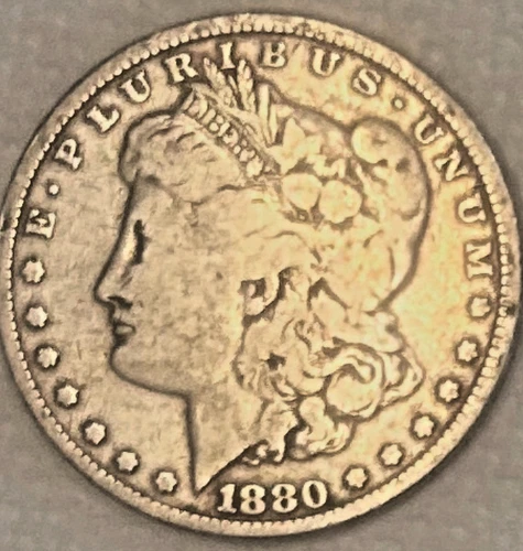 1880 P Morgan Luster is gone brightness is gone but still a very cool lady