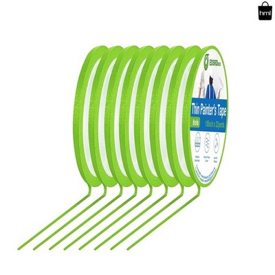 Thin Painters Tape 1/8, 1/4, 1/2 Inch Width Painter Tape Paint Tape Masking Tape