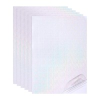 12X8 Zoll 6 Stk Hologr. Laminatfolien Blumenmuster FüR Brand