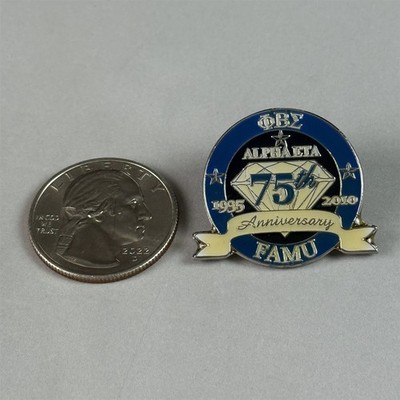 Florida A&M University Phi Beta Sigma Alpha Eta 75th Ann. Pin Pinback #54640