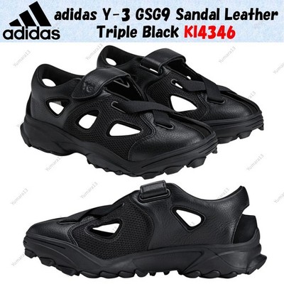 【AyA】 サンダル adidas Y-3 GSG9 Sandal Leather Triple Black KI4346 Men's Size | eBay