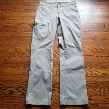 Eddie Bauer Rainier Tech Pants Men's 30x32 Beige Cargo Outdoor Hiking