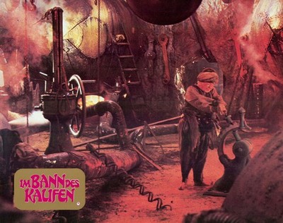 Im Bann des Kalifen ORIGINAL Aushangfoto Christopher Lee / P. Cushing / Capucine