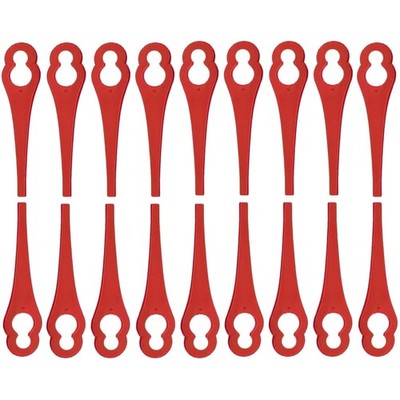 Ersatzmesser Rasentrimmer Kunststoff 100 Stück passend für MASKO/LUX-TOOLS
