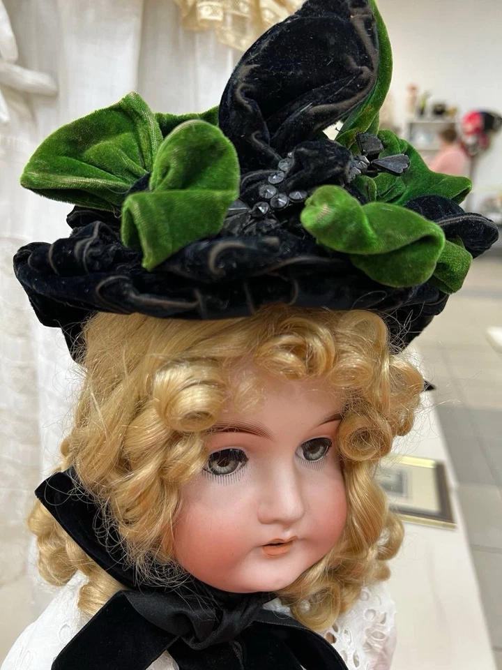 Sombrero de bebé raro eduardiano vintage años 1870 Foto 2 de 4