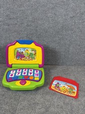 Barney Interactive Learning Laptop 2 Cartridges Mattel 2002 Vintage Tested
