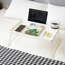 Portable Bed Tray With Folding Legs Serving Breakfast Lap Table Space Saver NEW