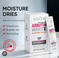 2x SADOER Niacinamide Arbutin Hydrating Anti-Aging Face Sleeping Mask 2x20 Pc