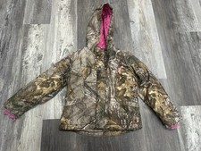 Carhartt Jacket Camo Realtree Pink Hooded Coat Jacket Sz Girls Small