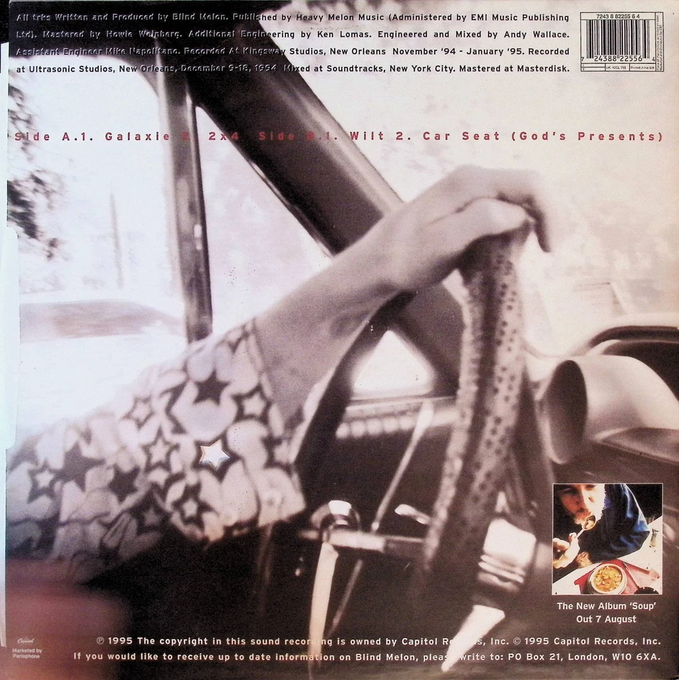 Blind Melon Galaxie Capitol 12CL755 Single No 6362 Red Vinyl Die Cut UK NM - Image 4 of 4