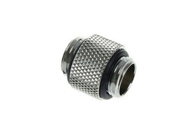 Bitspower Adapter 2x G1/4 Zoll - lang - Shiny Silver