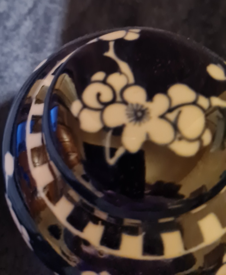 Circa 1855 Antique Chinese Handmade Blue & White Prunus Ginger Jar Apx ...
