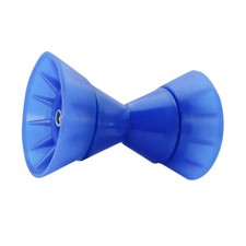 4" Boat Trailer Roller Assembly Bow with Spoke fits 1/2" Shaft Blue