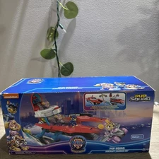 Paw Patrol The Mighty Movie Aircraft Carrier HQ Action Figure Playset Toy FreeSH