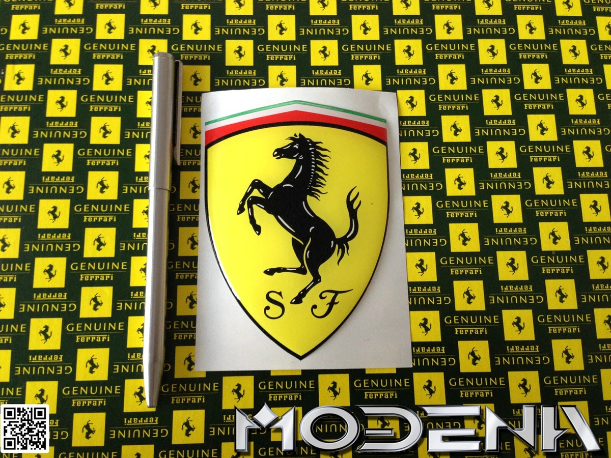 Il cavallino rampante logo della Ferrari Foto stock