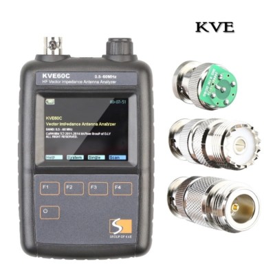 アクセサリー KVE60C HF Vector Impedance analyzer KVE-60C Antenna Analyzer 0.5-60MHz HF Vector Impedance Graphical