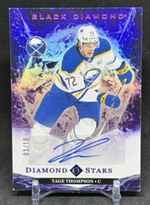 2024-25 UD Black Diamond Stars Purple Auto Tage Thompson/10 BDS-TT
