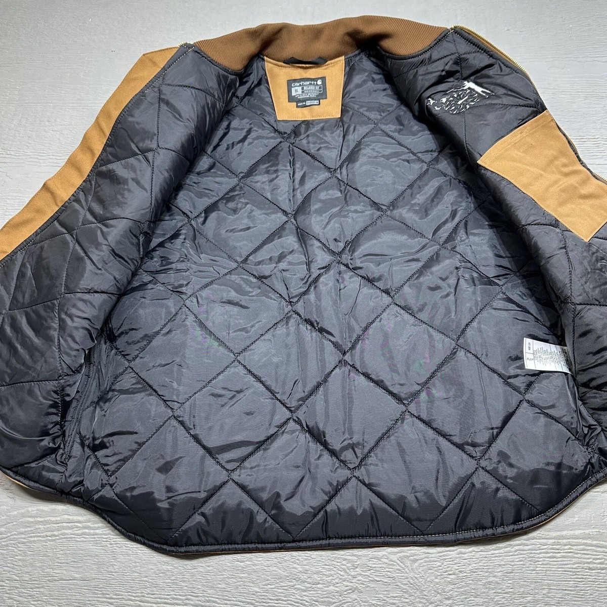 Carhartt Vest Mens XL Relaxed 0V0001-M Quilted Zip Duck