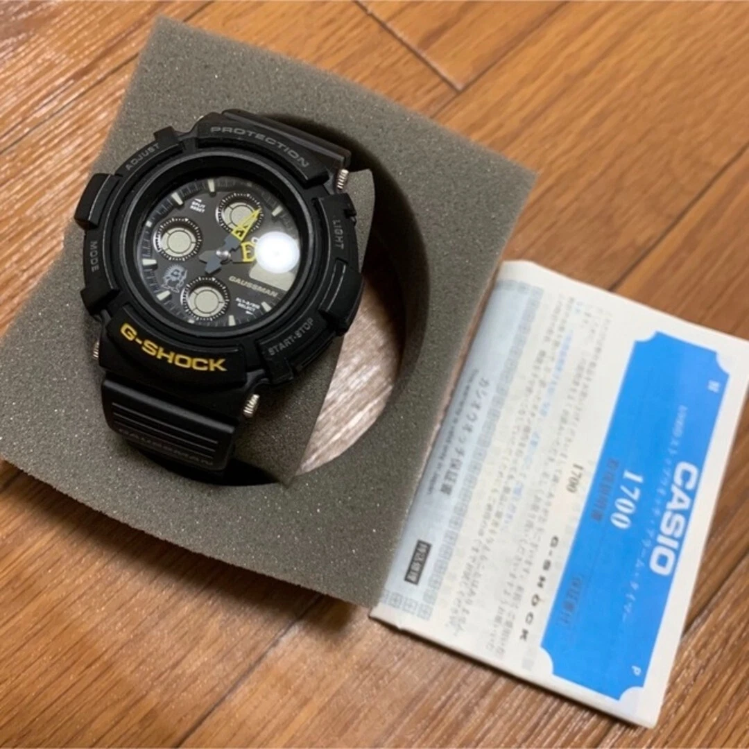 CASIO G SHOCK Gaussmann 1700 AW 571 Black Black Tested from Japan