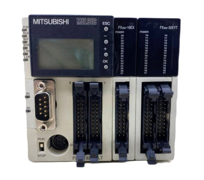 MITSUBISHI ELECTRIC FX3UC-32MT-LT PLC & FX2NC-32EYT & FX2NC-16EX
