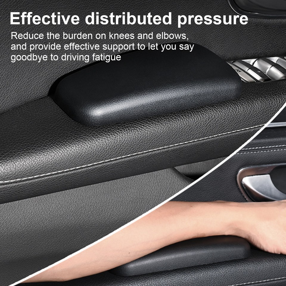 2Pcs Car Armrest Pad Soft Leather Car Knee Cushion Universal Car Door