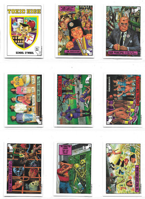1991 Topps Ireland - Toxic High School - Complete 77-Card Base Set VGC