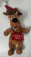 Vintage 1999 Scooby Plush Christmas 11 Inches Warner Bros Store Santa