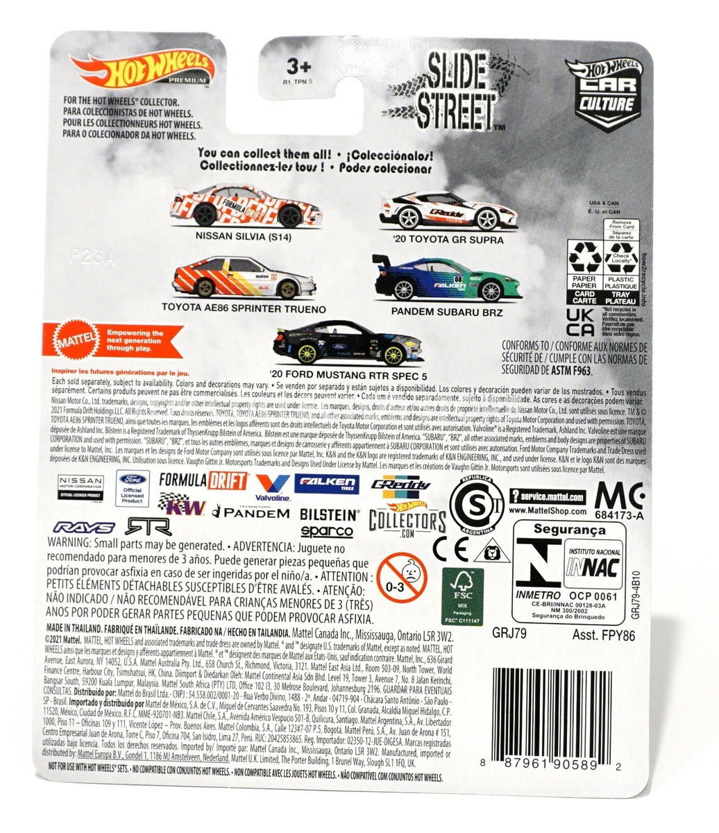 Hot Wheels Slide Street GR Supra Formula Drift Ken Gushi Diecast