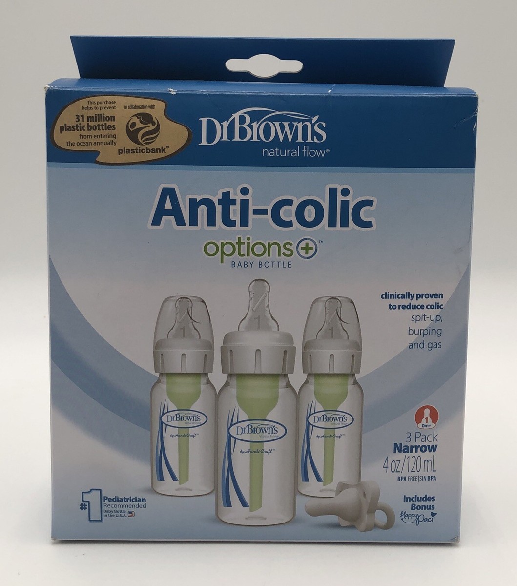 Brown's Options+ Anti-Colic Baby Bottle 4oz/3pk bottle